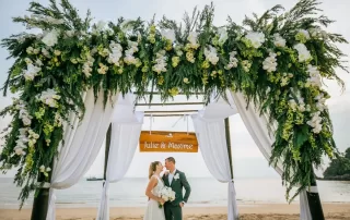 Wedding photography of Julie and Maxime at Pimalai hotel , Koh Lanta Krabi Thailand